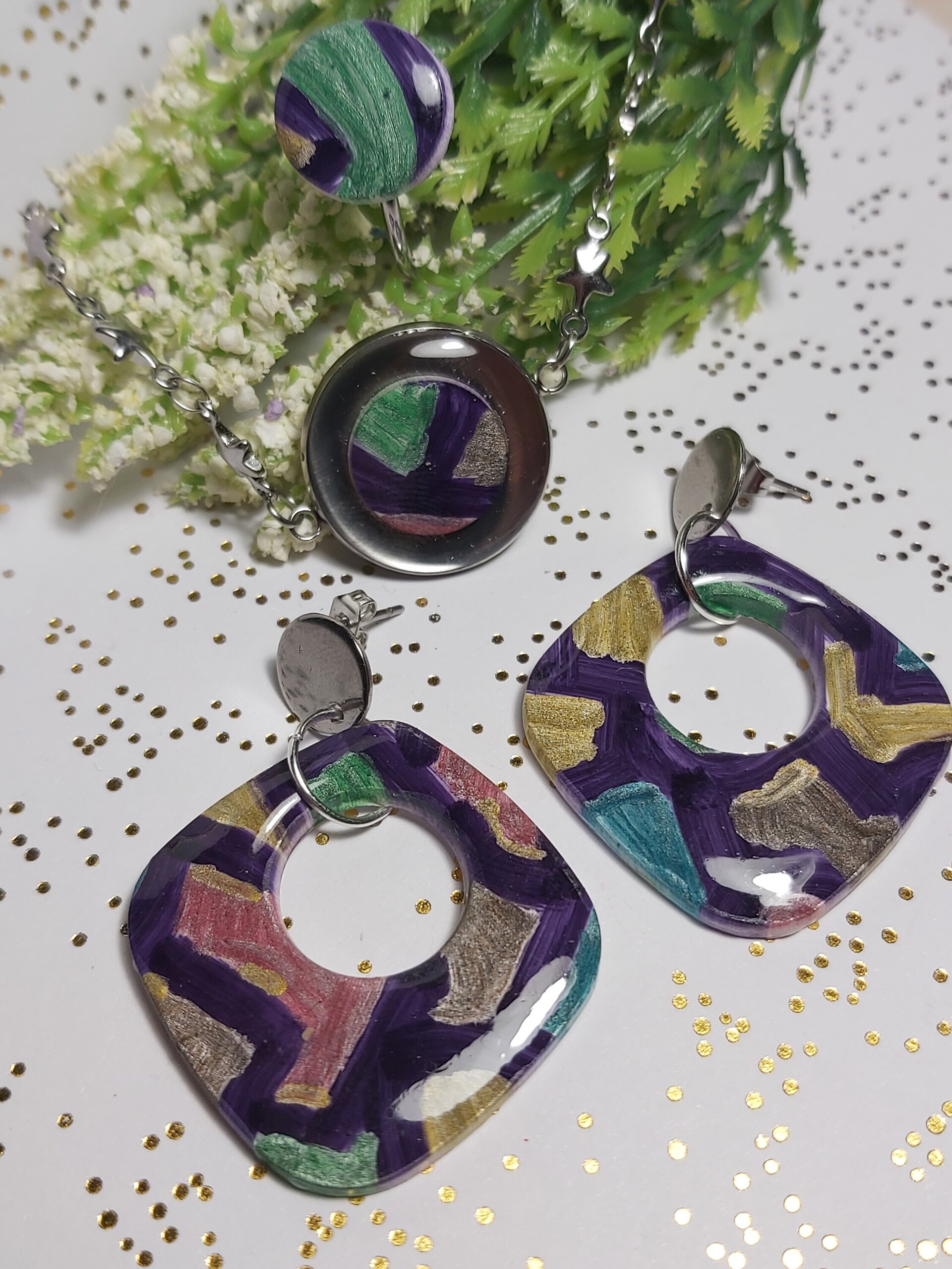 NUVOLS PRO. CONJUNTO DE ANILLO, PULSERA Y PENDIENTES. - 5